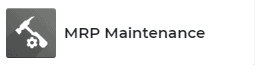 MRP maintenance